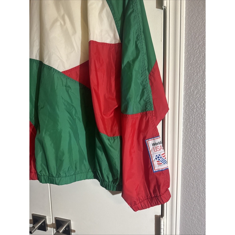 Vintage 1994 World Cup Italy Apex One Windbreaker Jacket Soccer 90s Size XL - Picture 7 of 14